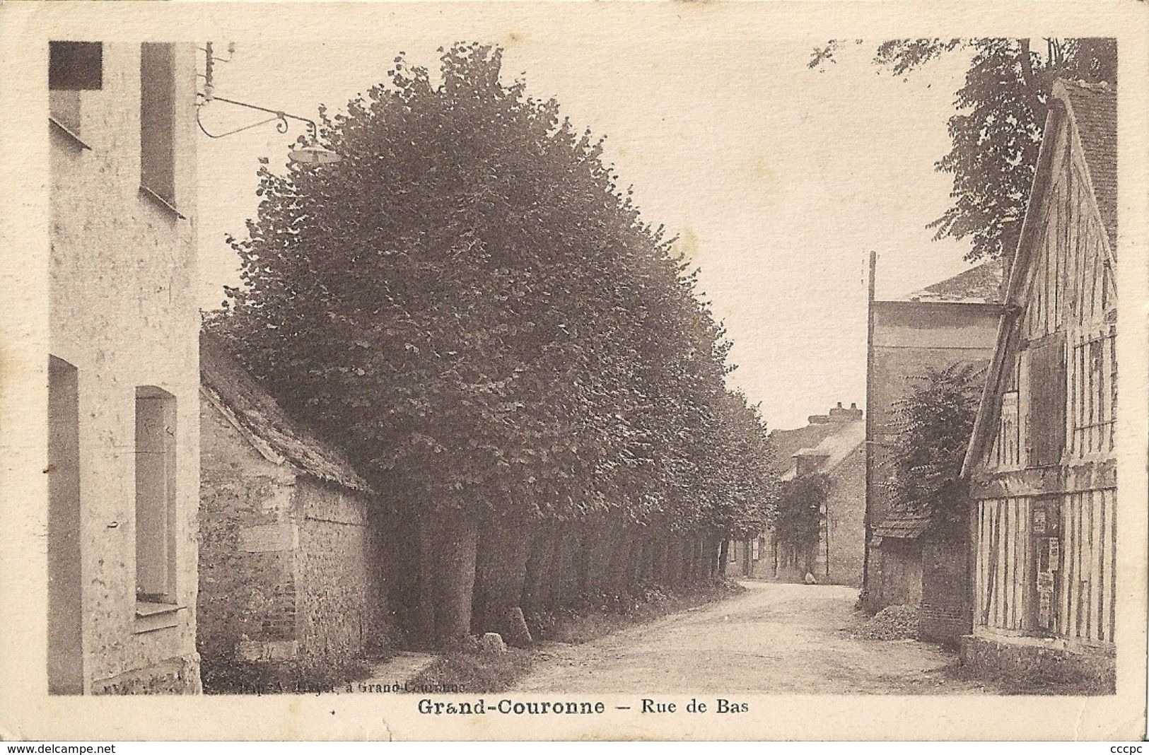 CPA Grand-Couronne - Rue De Bas - Autres & Non Classés