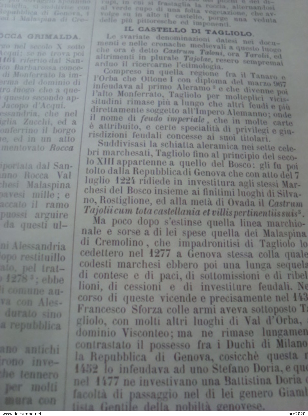 ILLUSTRAZIONE ITALIANA 1890 ROCCA GRIMALDA TAGLIOLO CASTELLO D’IVANO BUFFALO BILL A MILANO - Altri & Non Classificati