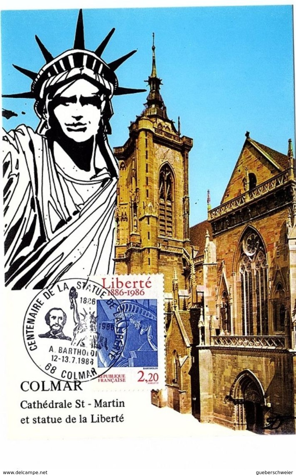 ALS 140 - FRANCE Carte Maxi Centenaire De La Statue De La Liberté - 1980-1989