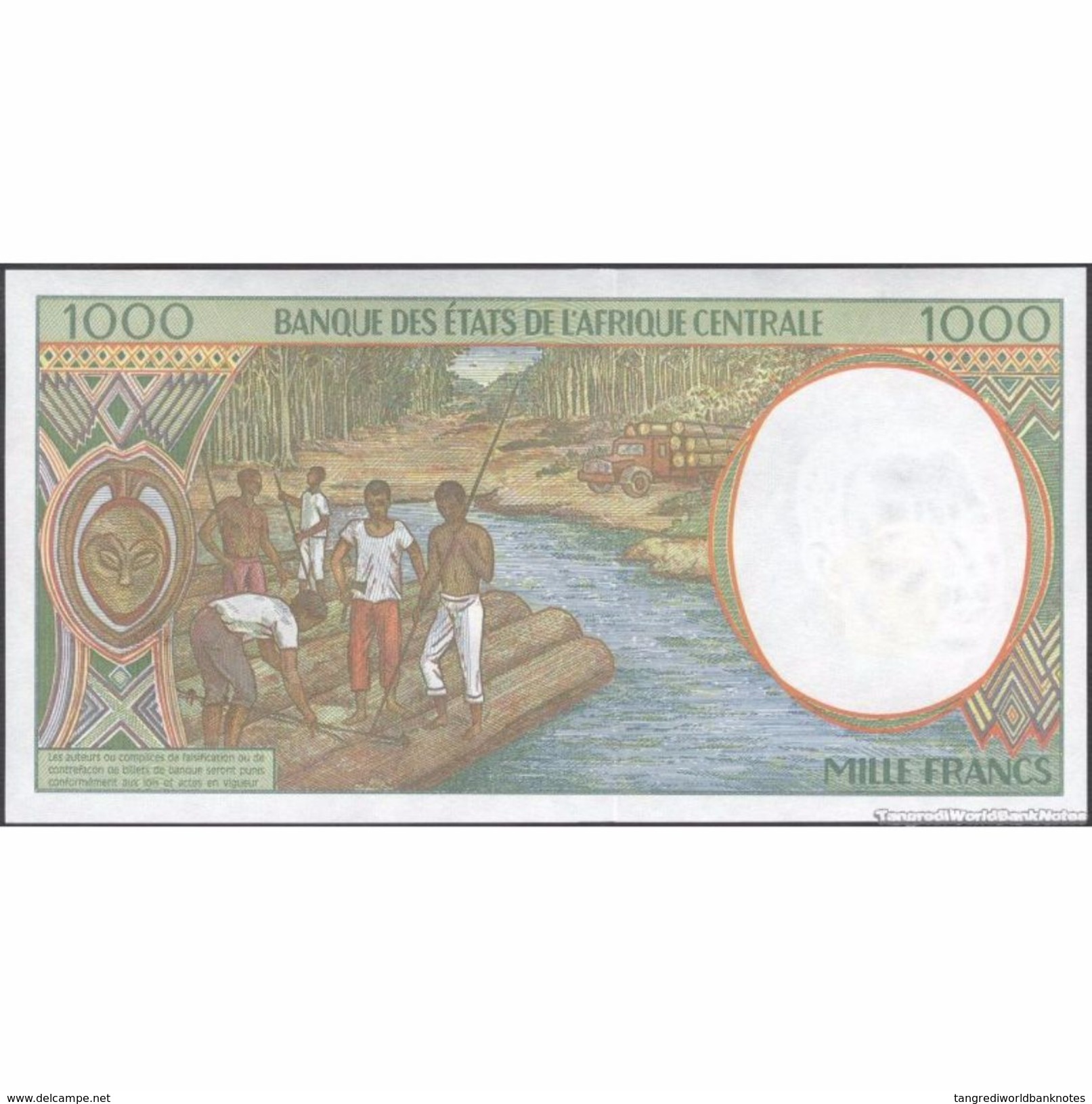 TWN - CONGO (C.A.S.) 102Cg - 1000 1.000 Francs 2000 UNC - Stati Centrafricani