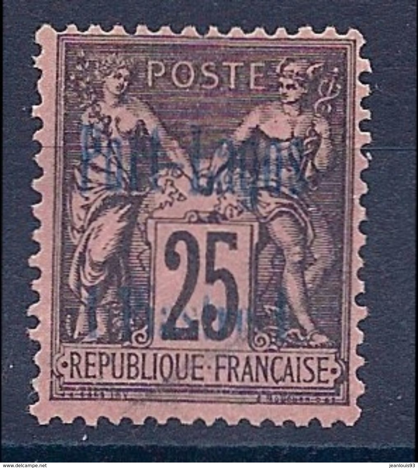 PORT LAGOS - 4  25C NOIR TYPE SAGE OBL USED BON CENTRAGE SIGNE COTE 65 EUR - Oblitérés