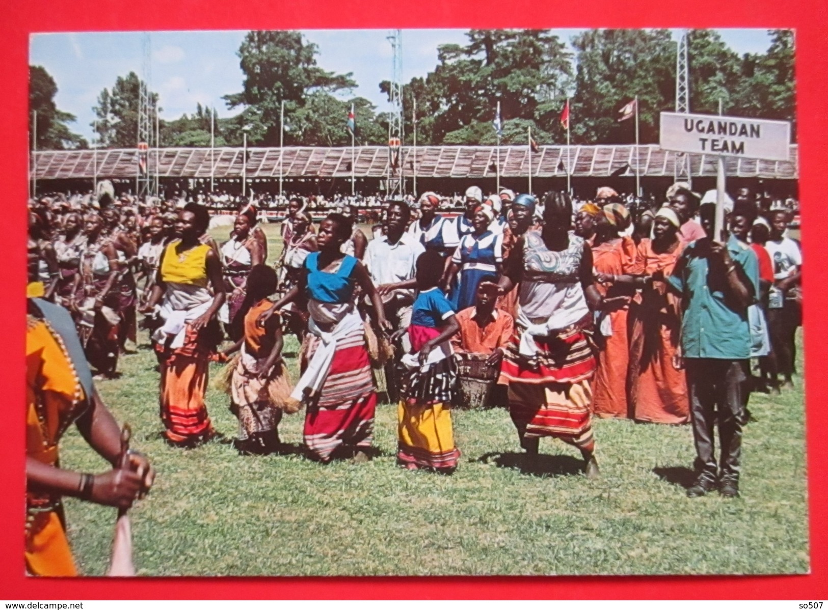 P1- Postcard-Uganda,Ugandan Team Of Dancers - Uganda