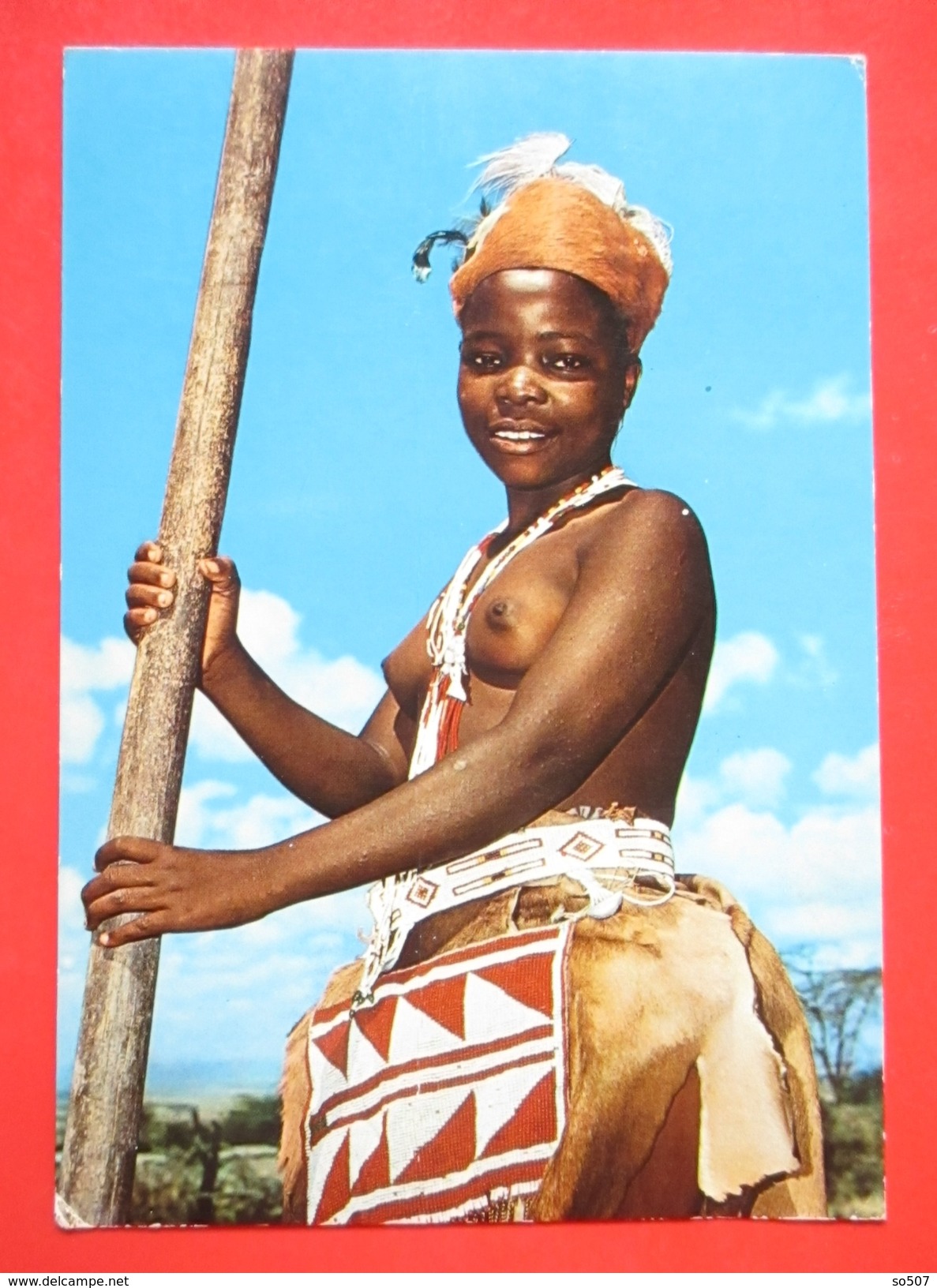 P1- Postcard- Kenya,Mkamba,Kamba Women,Nude Girl - Kenya