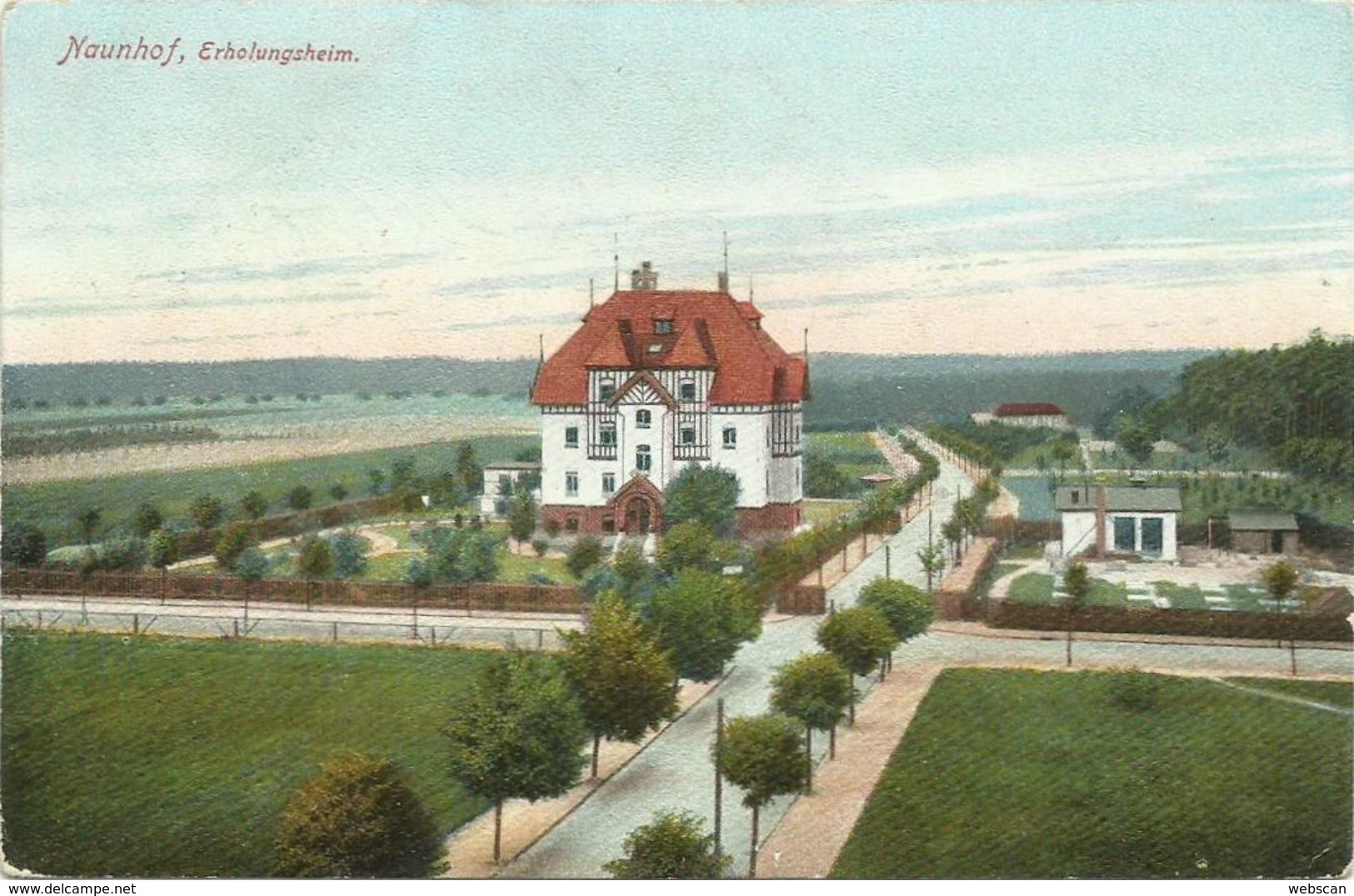 AK Naunhof Lindhardt Leipzig Erholungsheim Color 1917 Rotes Kreuz #11 - Naunhof