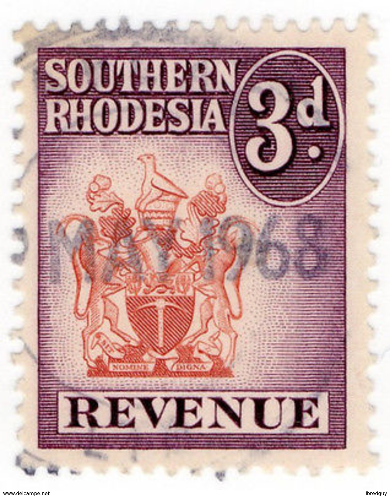 (I.B) Southern Rhodesia Revenue : Duty Stamp 3d - Other & Unclassified