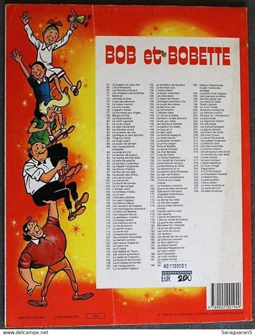 BD BOB ET BOBETTE - 110 - Les Champignons Chanteurs - Rééd. 1991 - Suske En Wiske