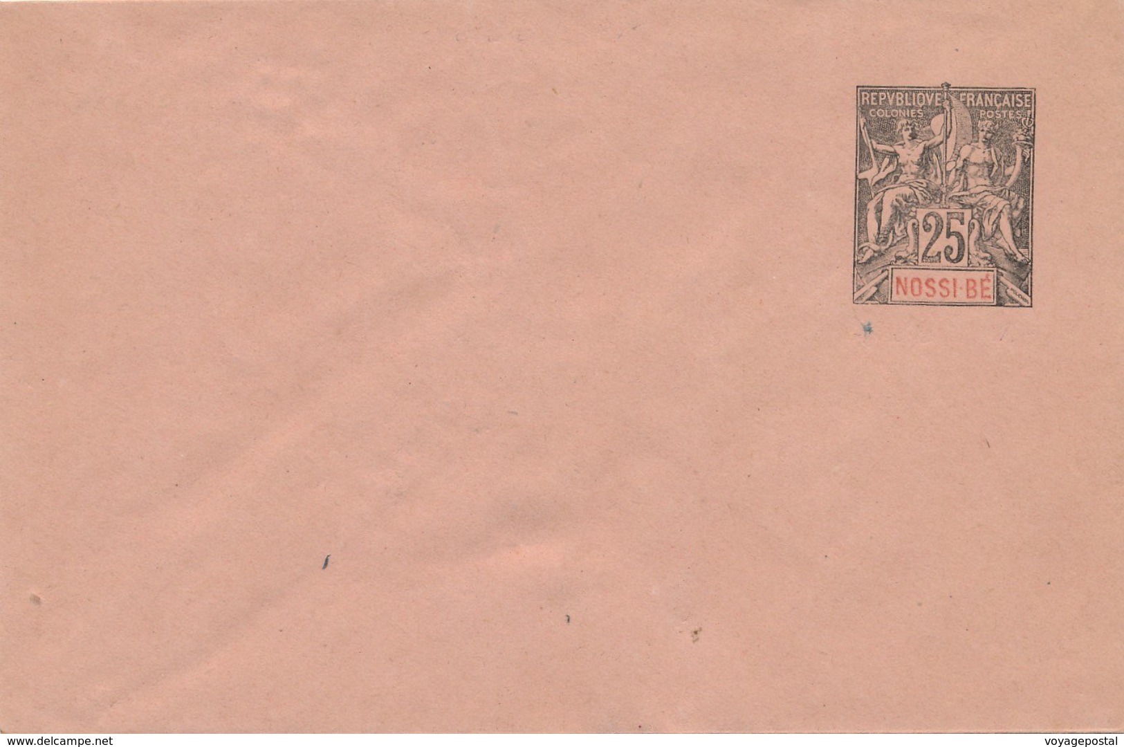 Entier Postal Nossi-bé 25c - Covers & Documents