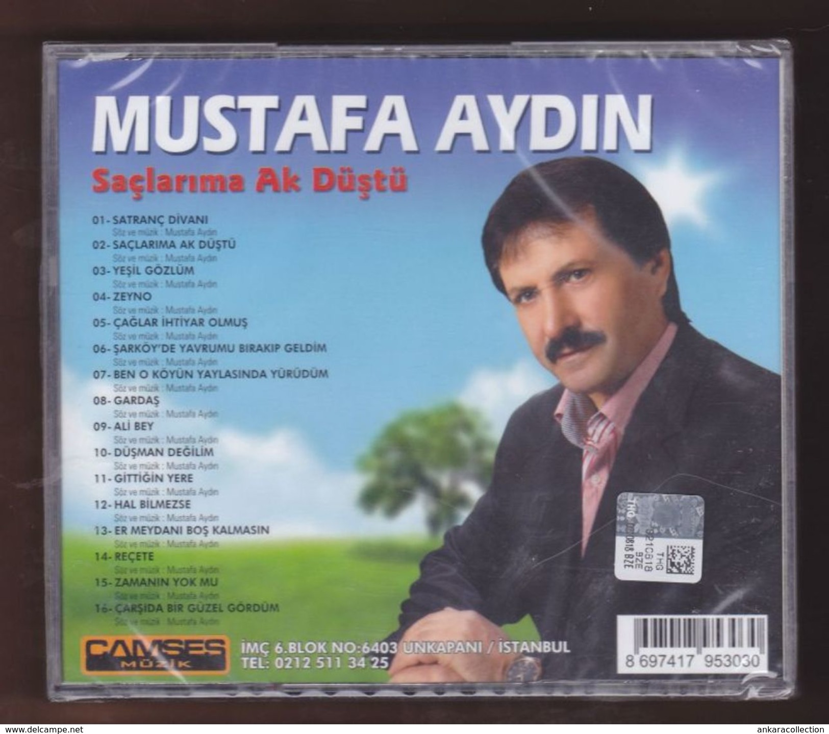 AC - Mustafa Aydın Saçlarıma Ak Düştü BRAND NEW TURKISH MUSIC CD - World Music