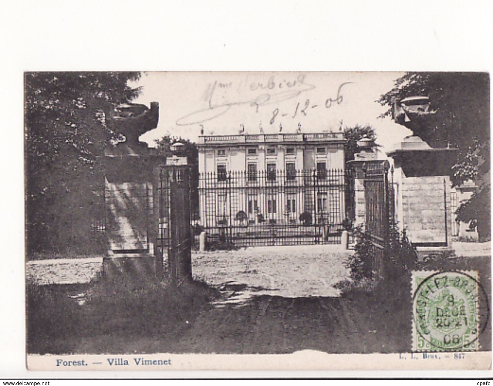Belgique - Forest - Villa Vimenet / Editions LL Brux. 847 - Forest - Vorst