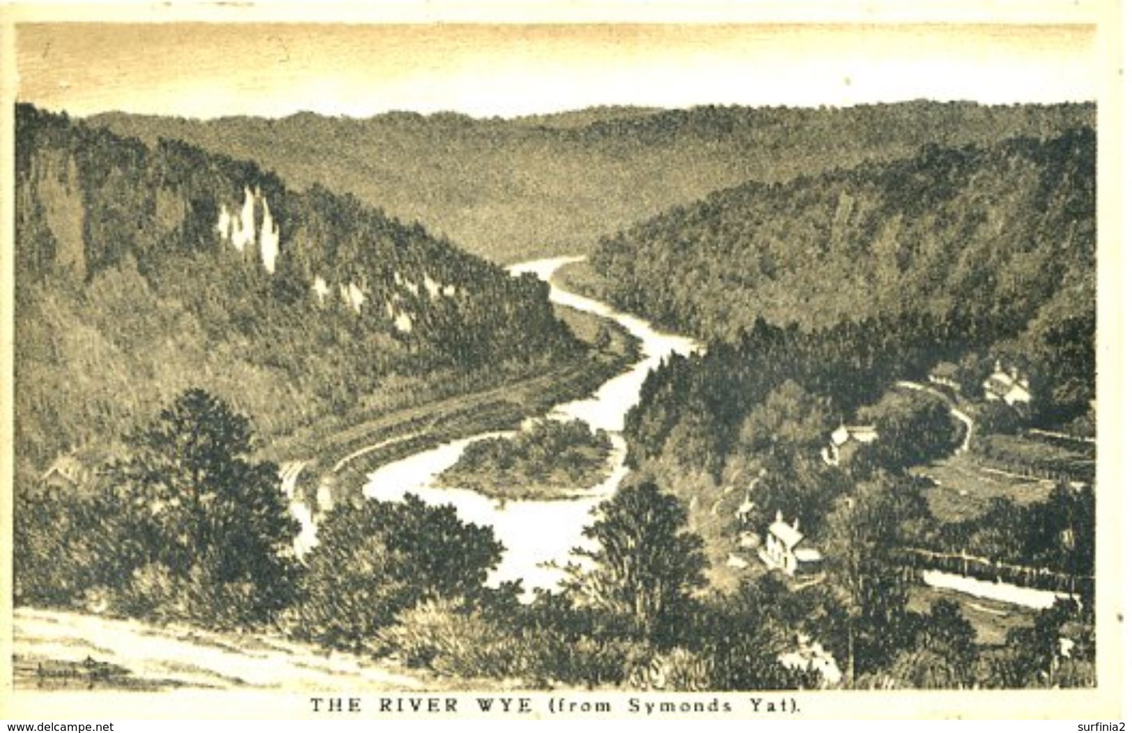 HEREFORD - THE RIVER WYE FROM SYMONDS YAT - GREAT WESTERN RAILWAY OFFICIAL - Herefordshire