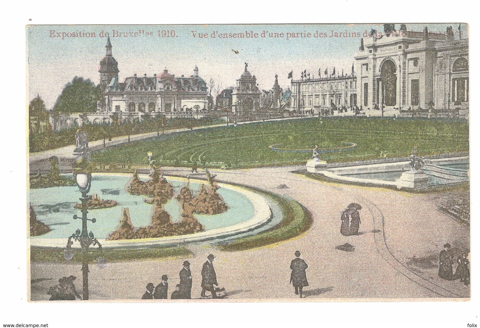 Brussel / Bruxelles - Exposition De Bruxelles 1910 - Vue D'ensemble D'une Partie Des Jardins De La Ville De Bruxelles - Expositions Universelles