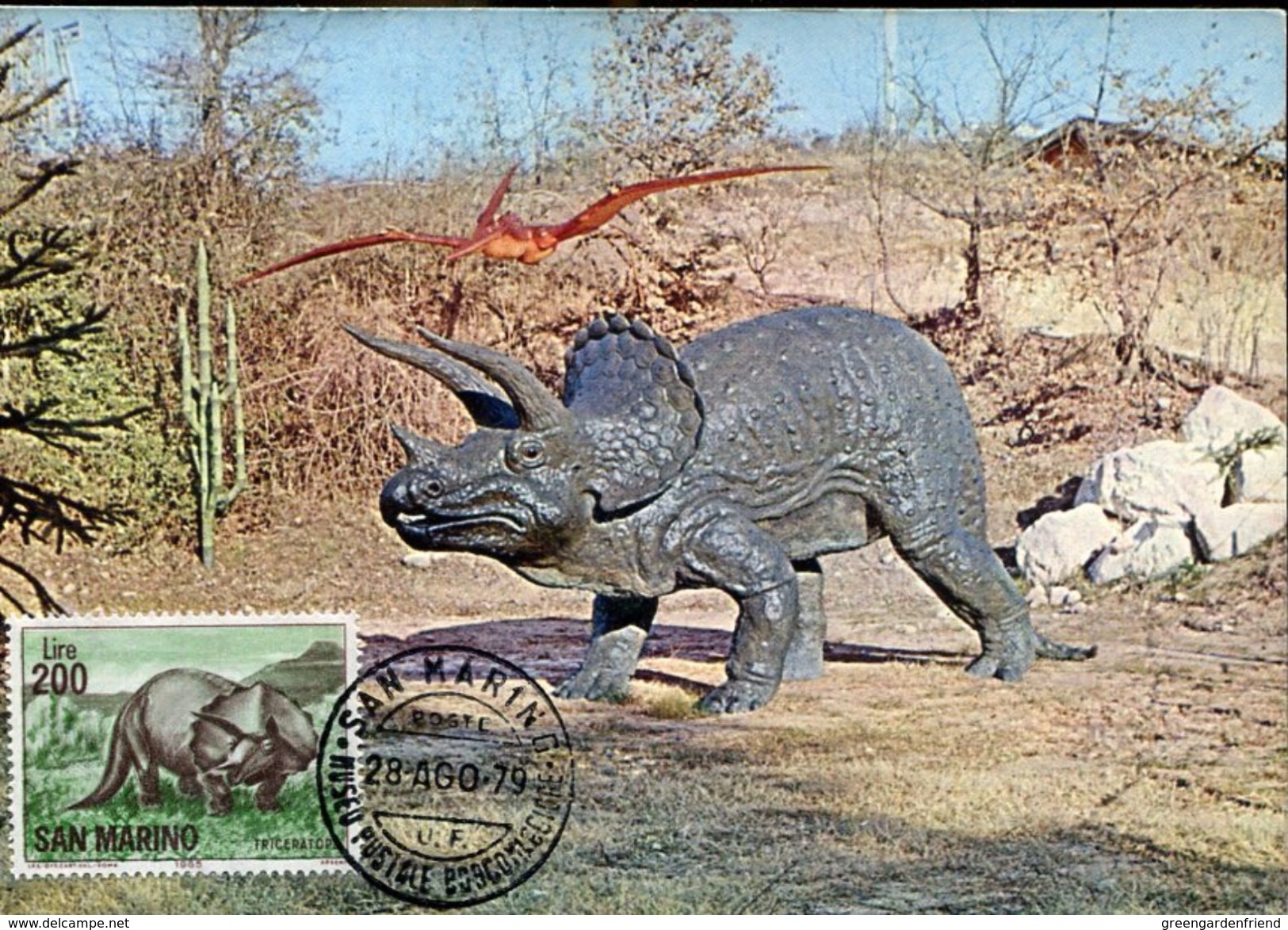 28316 San Marino, Maximum  Prehistory  Prehistoric Dinosaur 1979 - Préhistoire