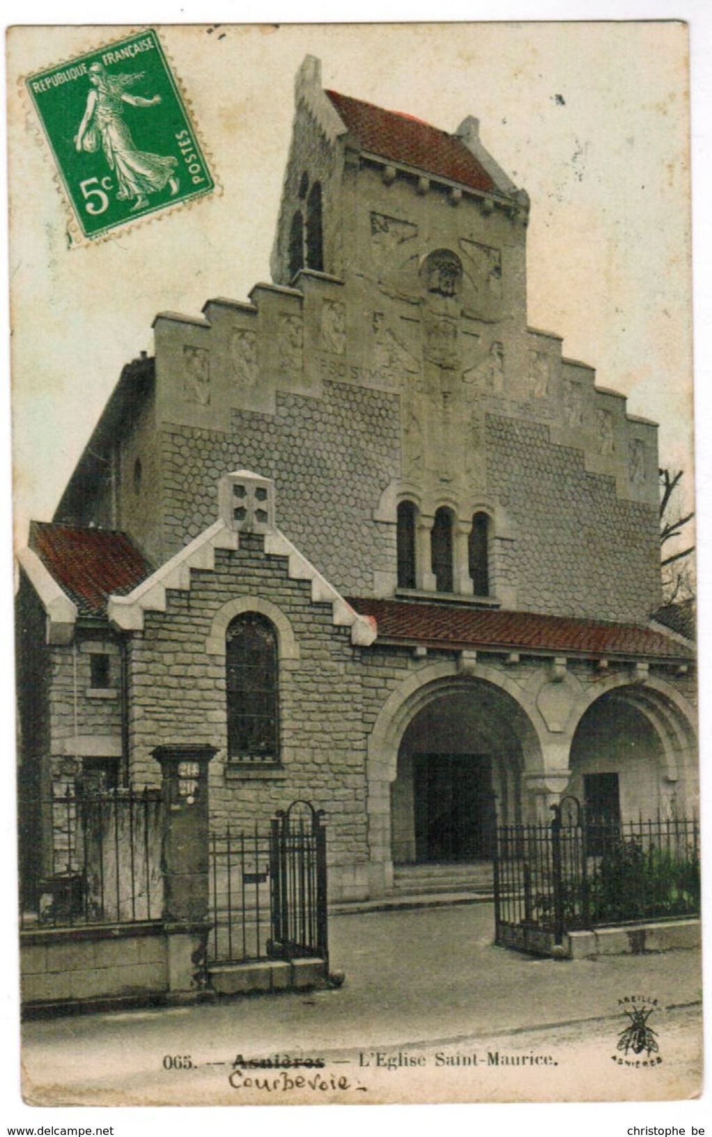 CPA Courbevoie, L'Eglise Saint Maurice (pk35879) - Courbevoie