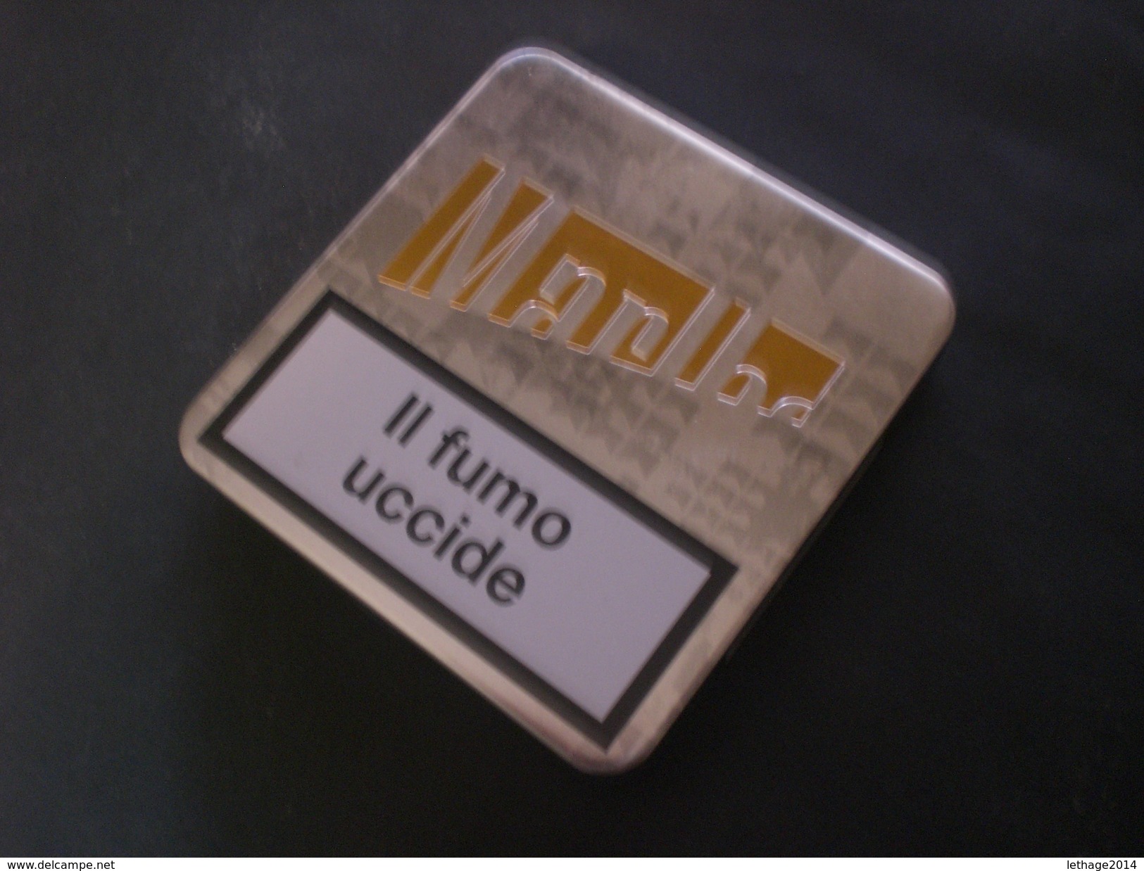 BOX CIGARETTE SIGARETTE MARLBORO DA COLLEZIONE EDIZIONE LIMITATA RARO !! METALLICO - Sigarettenkokers (leeg)