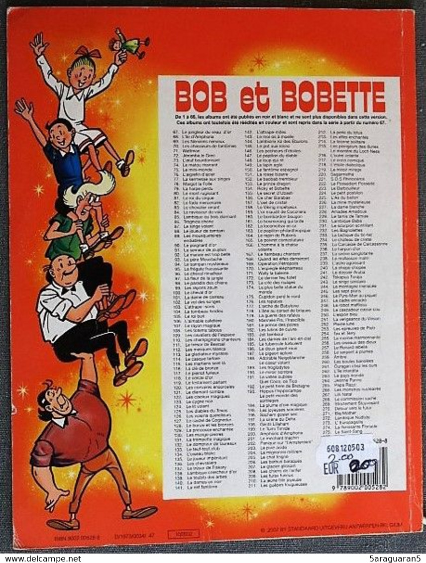 BD BOB ET BOBETTE - 141 - La Nef Fantôme - Rééd. 2002 - Bob Et Bobette
