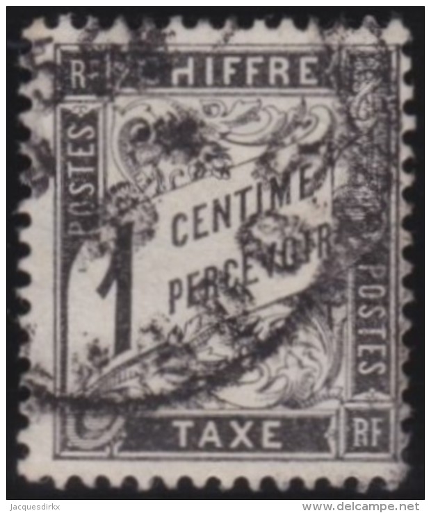 France   .   Yvert    .      Taxe      10        .        O       .        Oblitéré - 1859-1959 Used