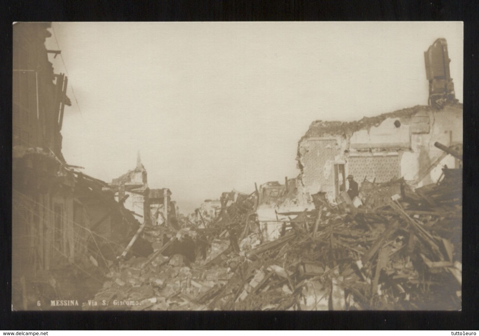 MESSINA - TERREMOTO DEL 1908 - VIA S.GIACOMO (6) - Catastrofi