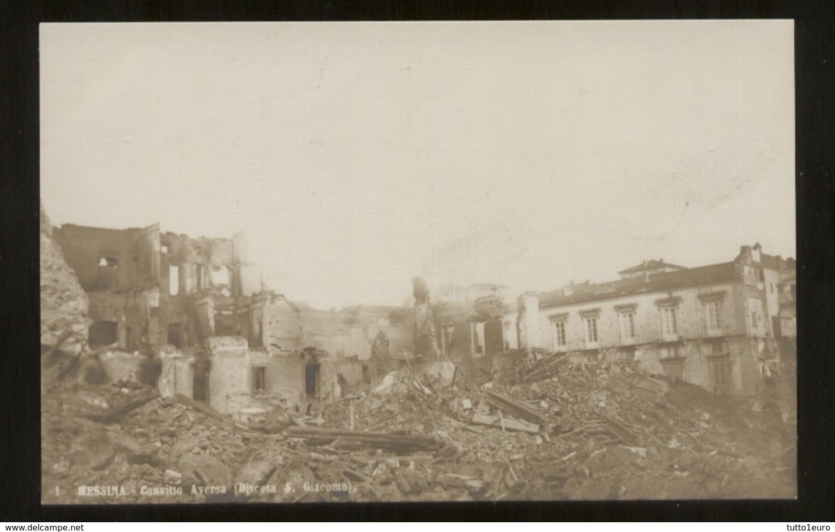 MESSINA - TERREMOTO DEL 1908 - CONVITTO AVERSA (8) - Catastrofi