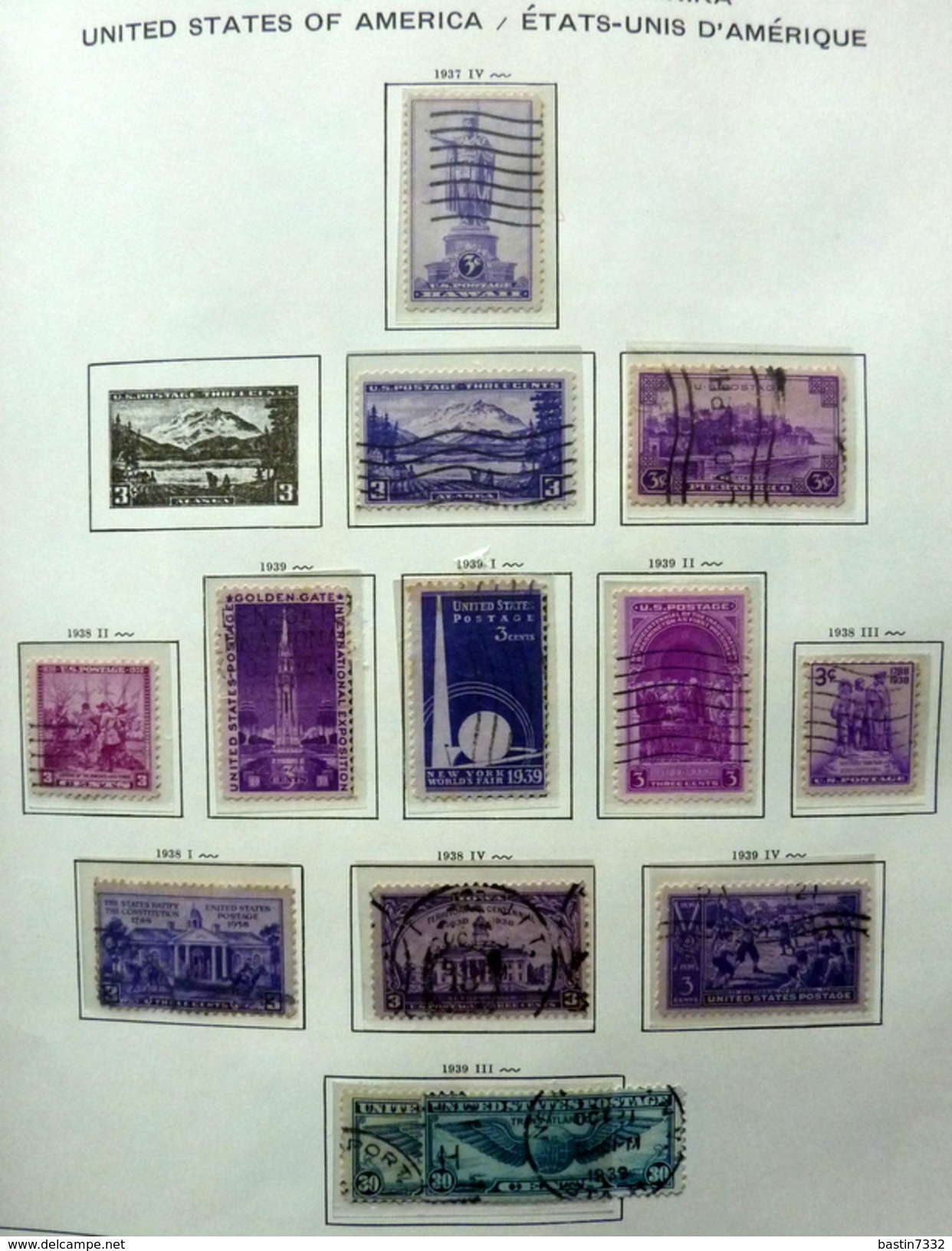 USA collection 1870-1976 in Schaubek binder/album used/gebruikt/oblitere