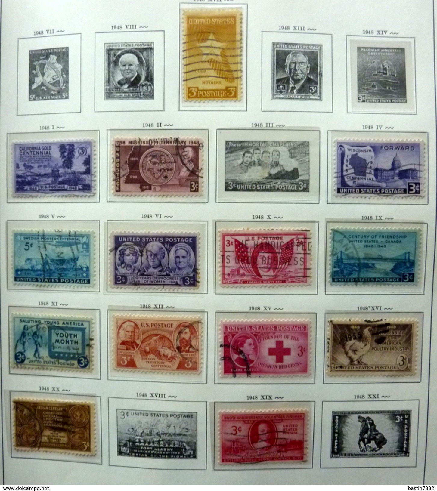 USA collection 1870-1976 in Schaubek binder/album used/gebruikt/oblitere