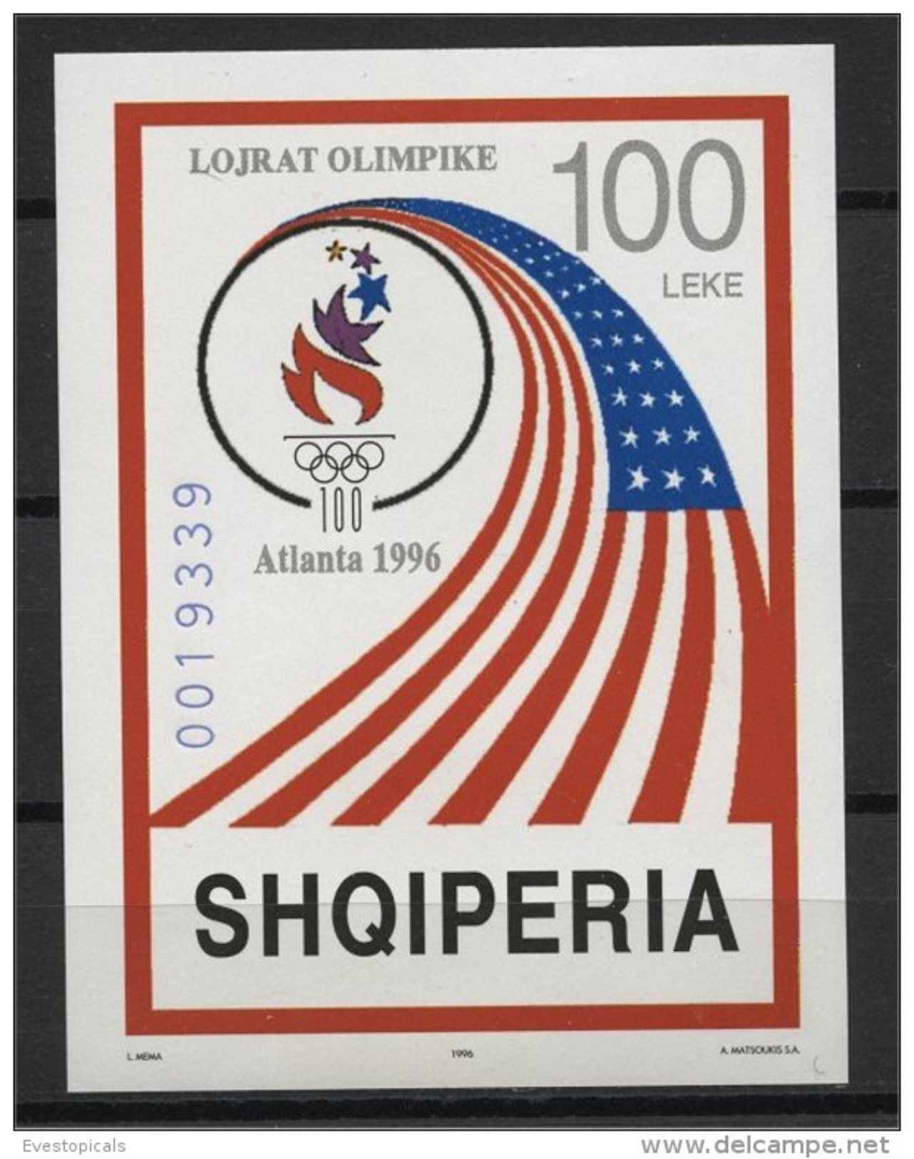 ALBANIA, SUMMER OLYMPIC GAMES IN ATLANTA 1996, NH BLOC - Albanië