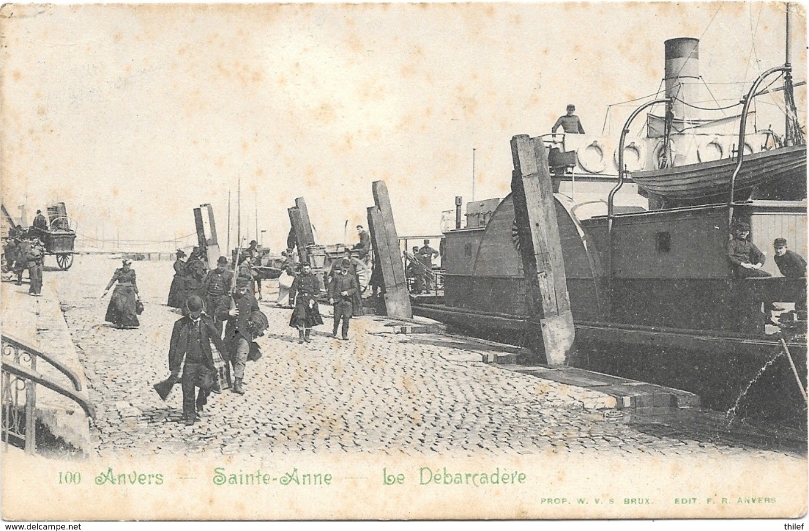 Anvers NA35: Sainte-Anne. Le Débarcadère 1908 - Antwerpen