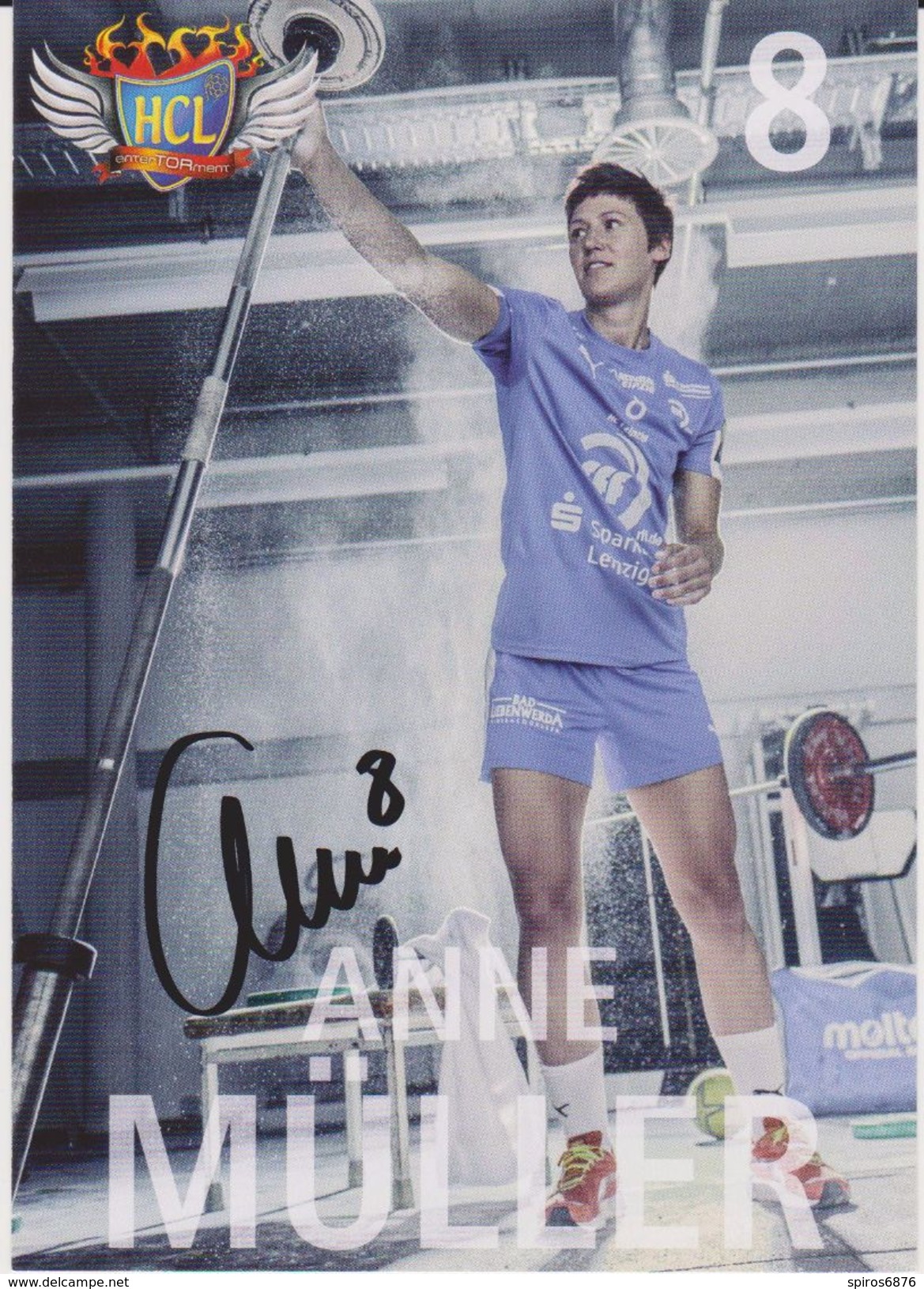 Original Autograph Handball Card Anne Müller Team HC LEIPZIG Germany - Women Bundesliga 2013 / 2014 - Pallamano