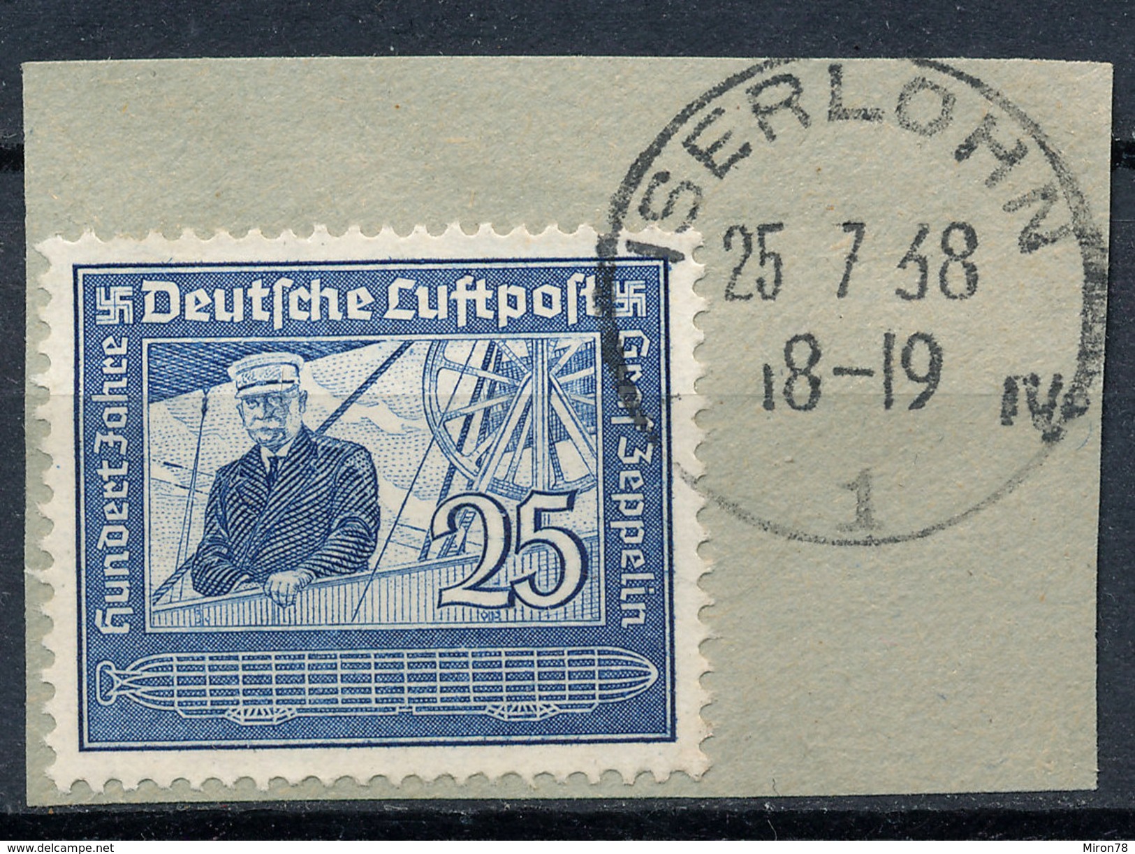 Stamp Germany Airmail Zeppelin 1938 Used Lot#5 - Airmail & Zeppelin