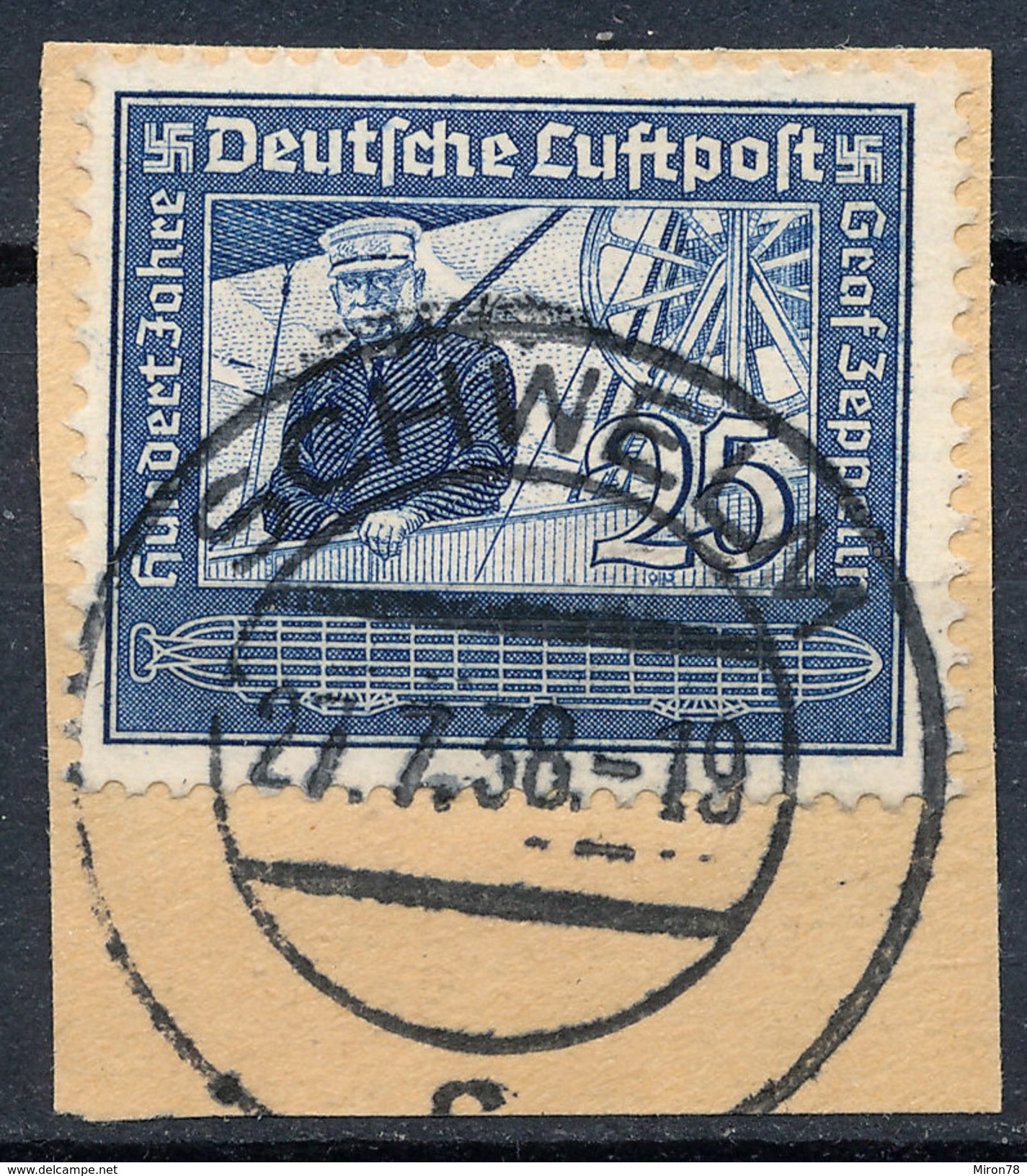 Stamp Germany Airmail Zeppelin 1938 Used Lot#6 - Airmail & Zeppelin