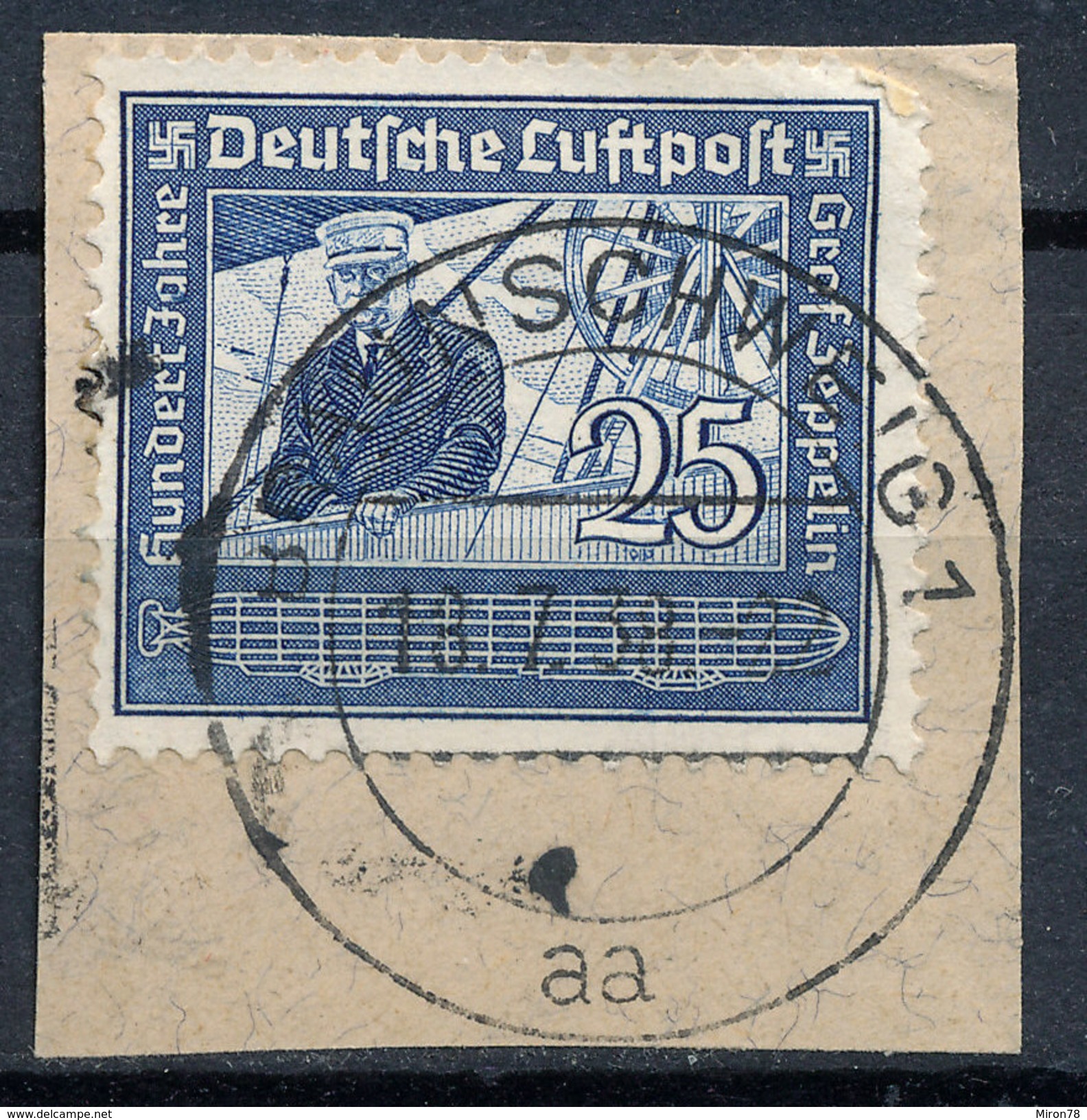 Stamp Germany Airmail Zeppelin 1938 Used Lot#9 - Airmail & Zeppelin