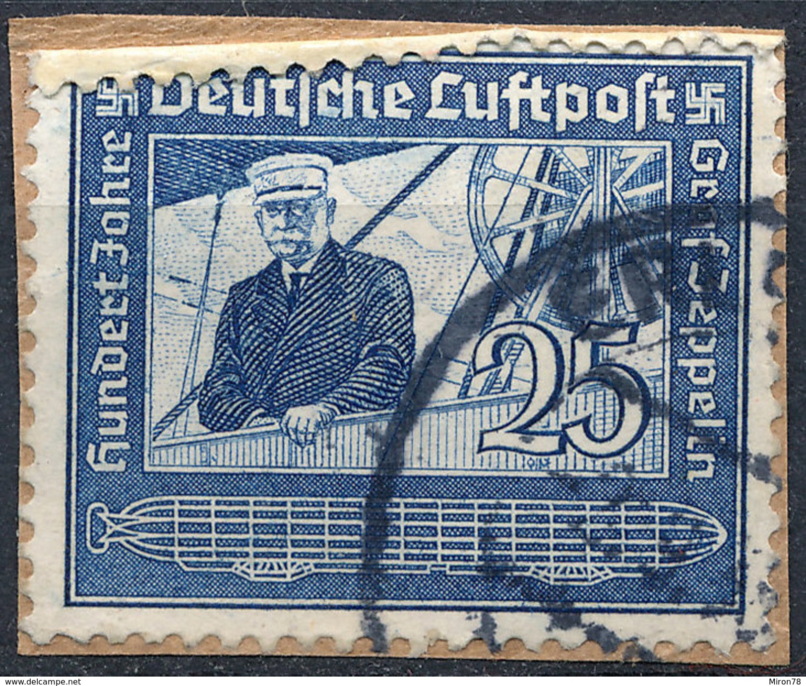 Stamp Germany Airmail Zeppelin 1938 Used Lot#17 - Airmail & Zeppelin