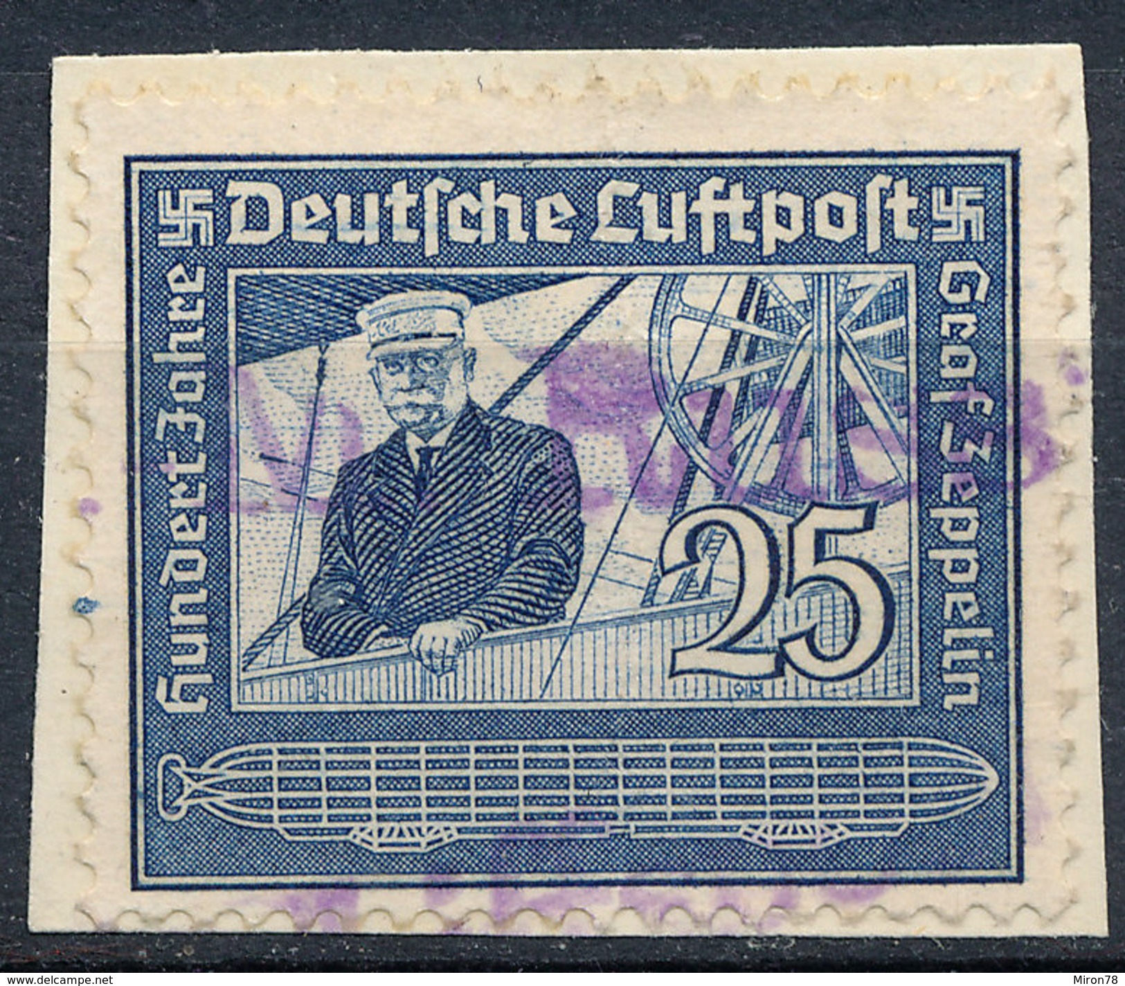 Stamp Germany Airmail Zeppelin 1938 Used Lot#18 - Airmail & Zeppelin