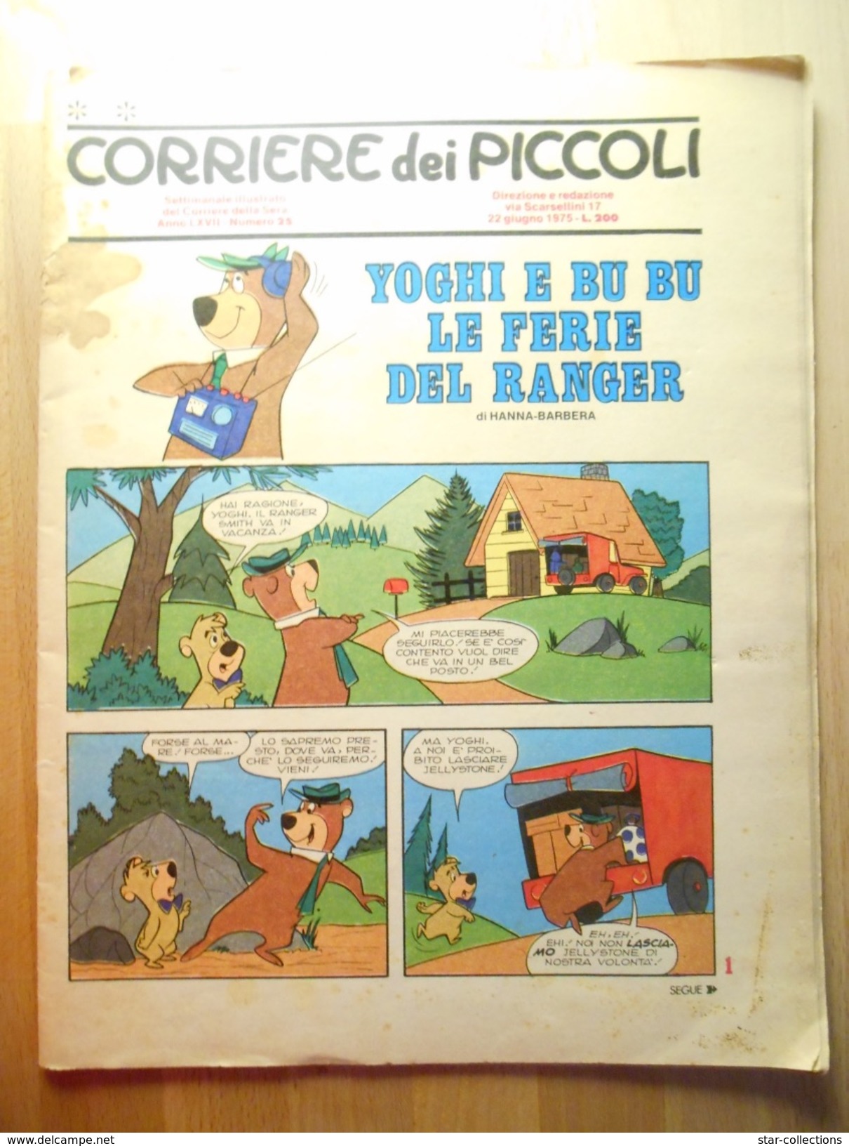 CORRIERE DEI PICCOLI N. 25 1975 - Corriere Dei Piccoli