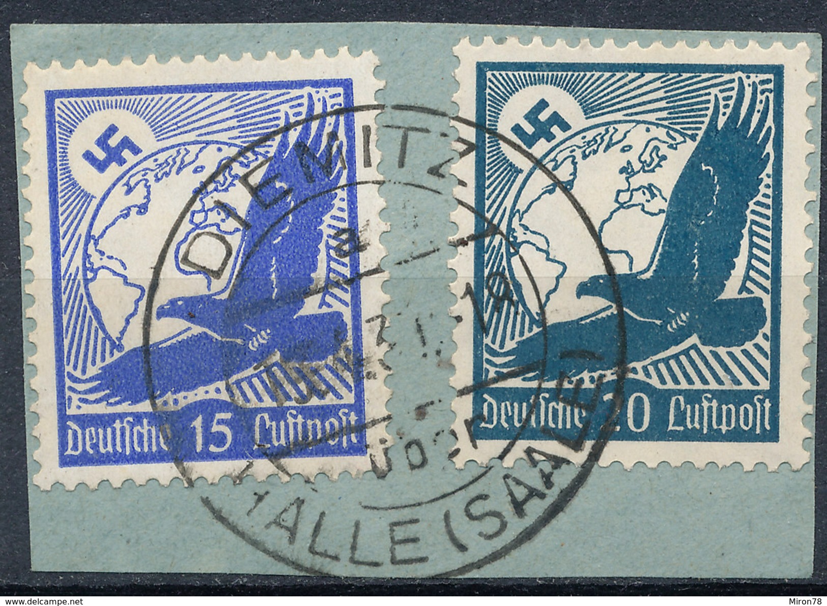 Stamp Germany Airmail Zeppelin 1934 Used Lot#27 - Airmail & Zeppelin