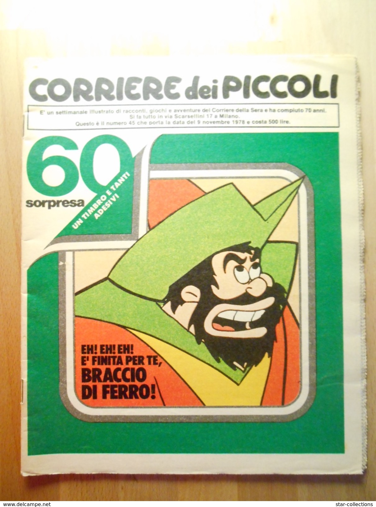 CORRIERE DEI PICCOLI N. 45 1978 - Corriere Dei Piccoli