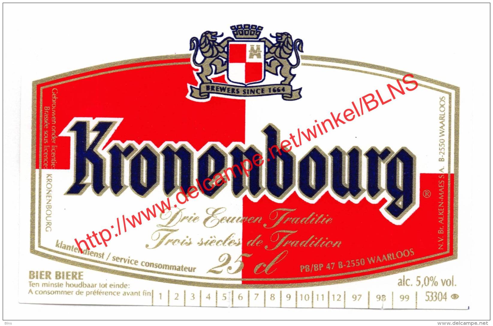Kronenbourg - Brouwerij Alken-Maes - Bière