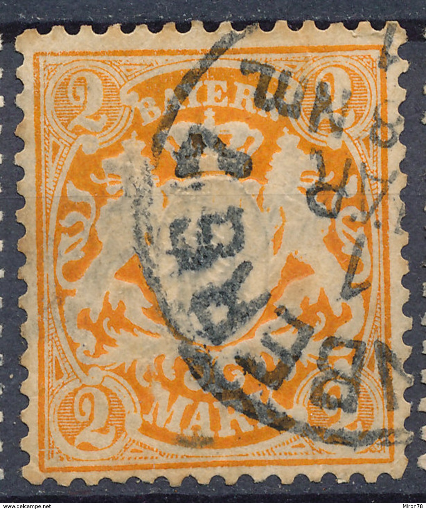 Stamp German States Bavaria 2m 1881-1906 Used Lot#36 - Oblitérés