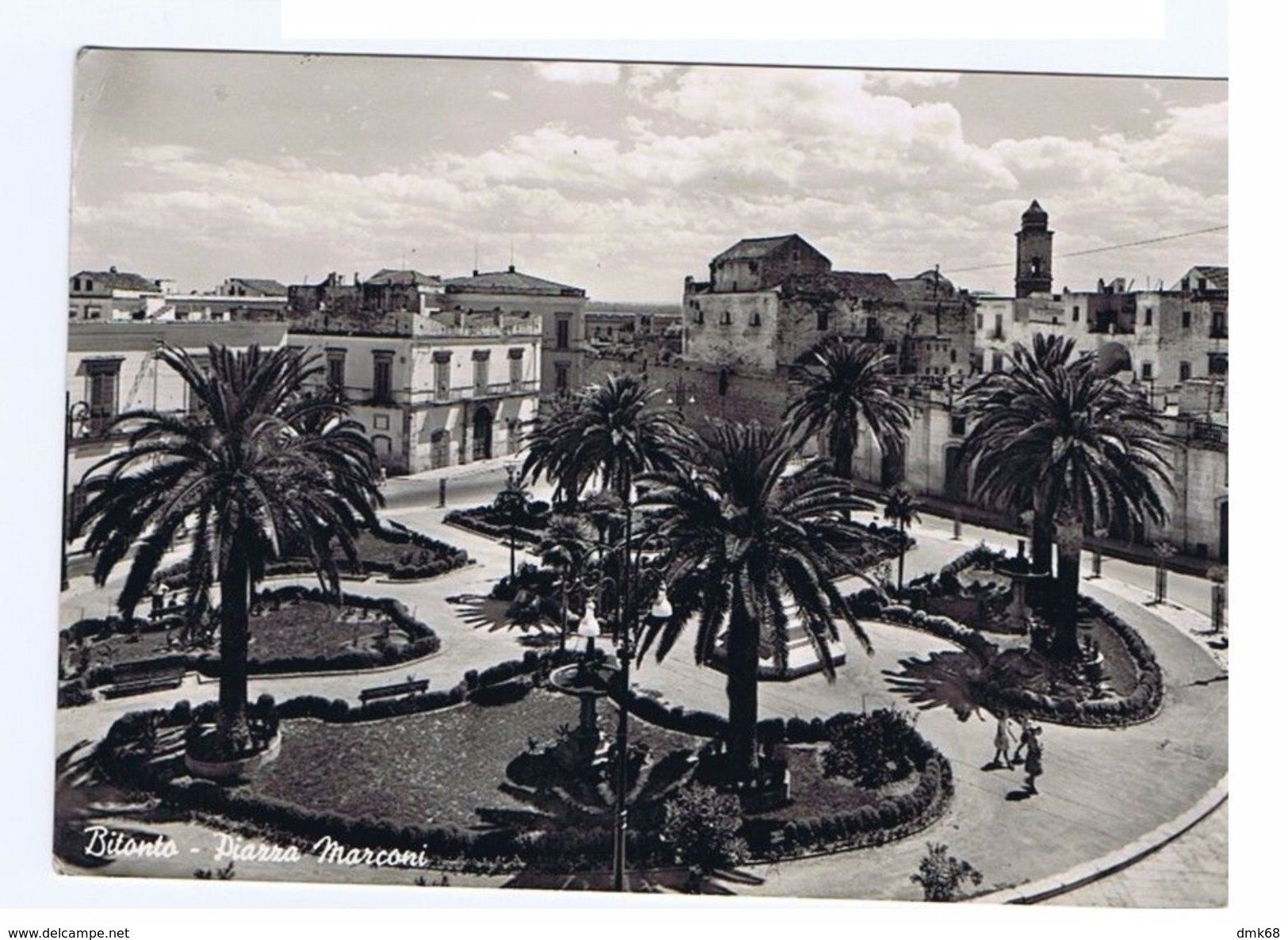 BITONTO ( BARI ) PIAZZA MARCONI - EDIZ. LO BUONO - 1956 ( 1379 ) - Bitonto