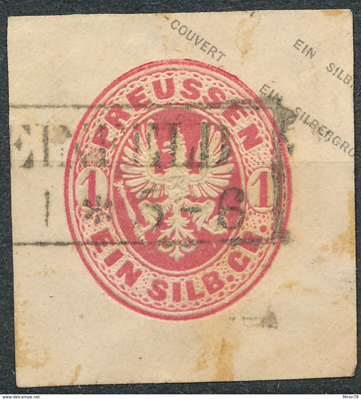 Stamp German States Pussia 1sg 1861  Lot#8 - Autres & Non Classés