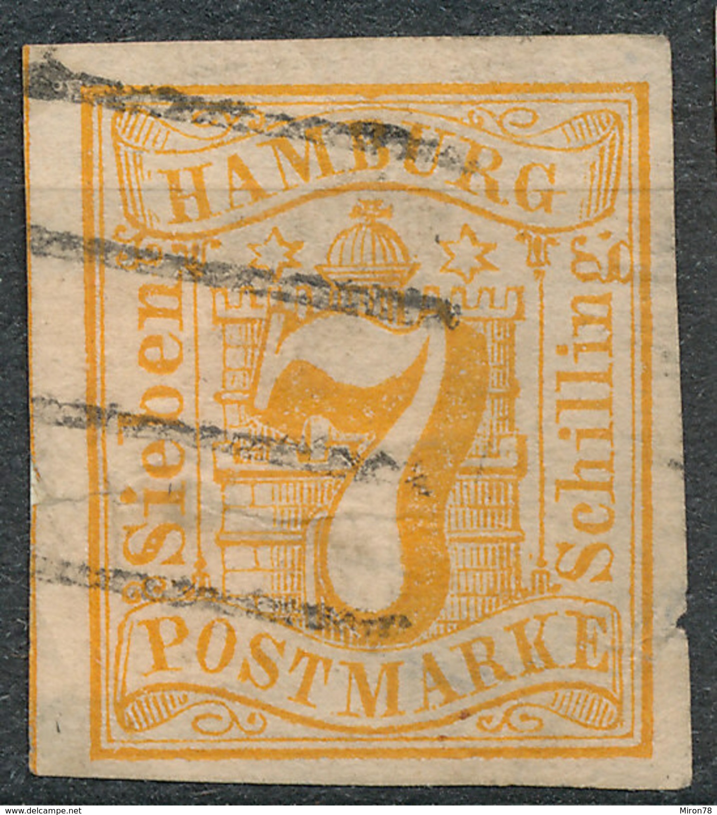 Stamp German States Hamburg 1859 Lot#15 - Hambourg