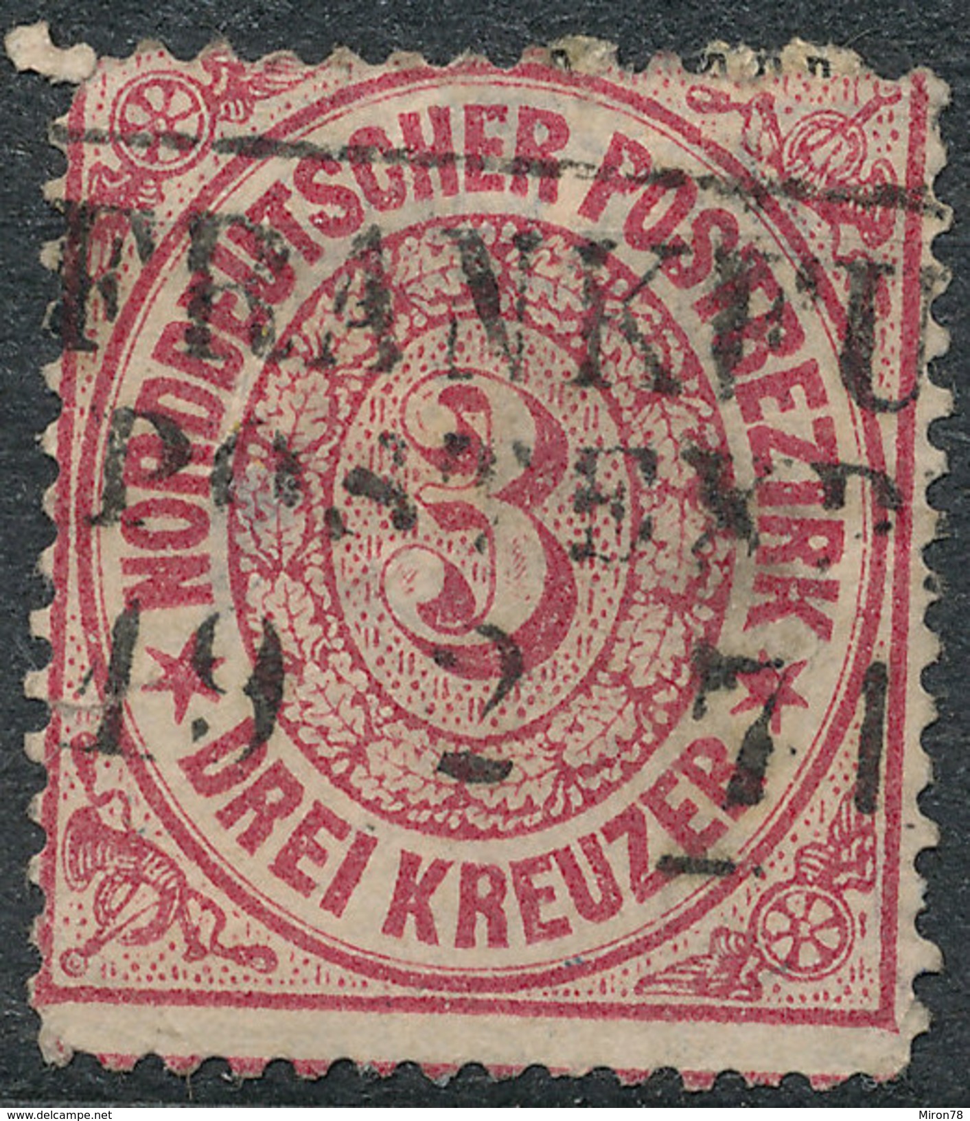 Stamp German States  1869 3kr Lot#34 - Used