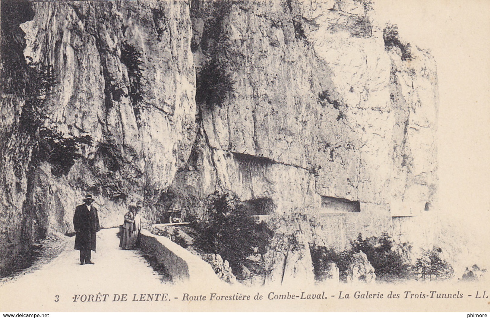 Ph-CPA Bouvante (Drome) Forêt De Lente Route Forestière De Combe-Laval La Galerie Des Trois Tunnels - Autres & Non Classés