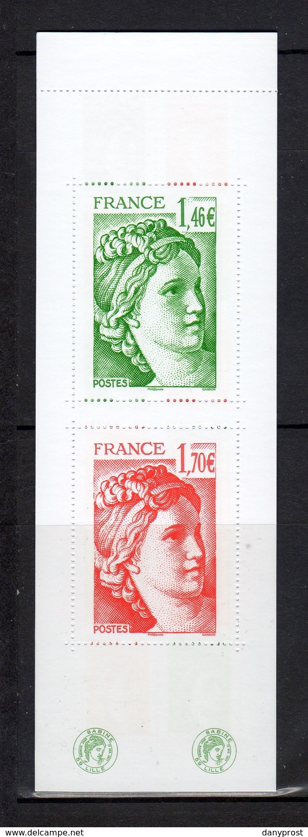 FRANCE 2017 / CARNET NC / 14 TIMBRES GOMMES  " LES 40 ANS DE LA SABINE DE GANDON  " /  NEUF XX SUPERBE ET PEUT ETRE RARE - Commémoratifs