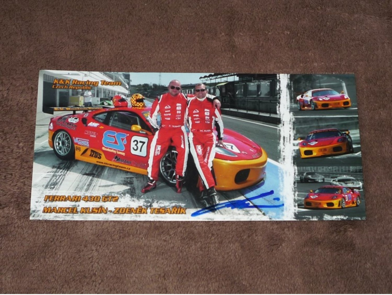 Marcel KUSIN - (Ferrari 430 GT2), Original Signée Carte/card/cartolina 10x21 Cm - Le Mans