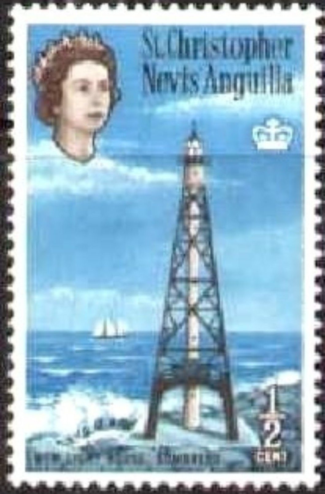 New Lighthouse, Sombrero, St. Kitts-Nevis Stamp SC#145 MNH - St.Kitts-et-Nevis ( 1983-...)