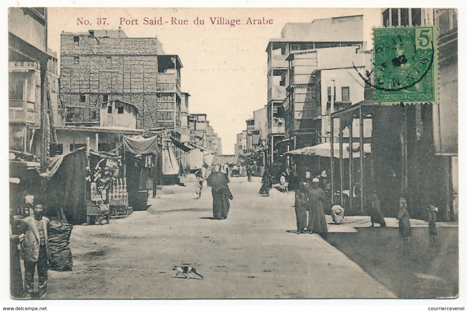 CPA - EGYPTE - PORT-SAID - Rue Du Village Arabe - Puerto Saíd