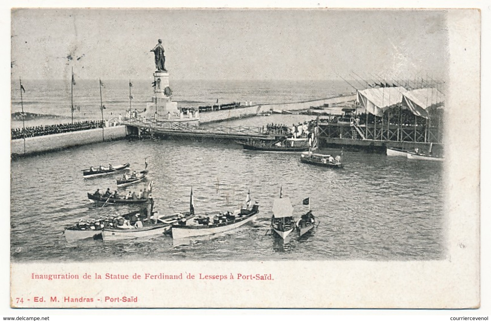 CPA - EGYPTE - PORT-SAID - Inauguration De La Statue De Ferdinand De Lesseps à Port-Saïd - Port-Saïd