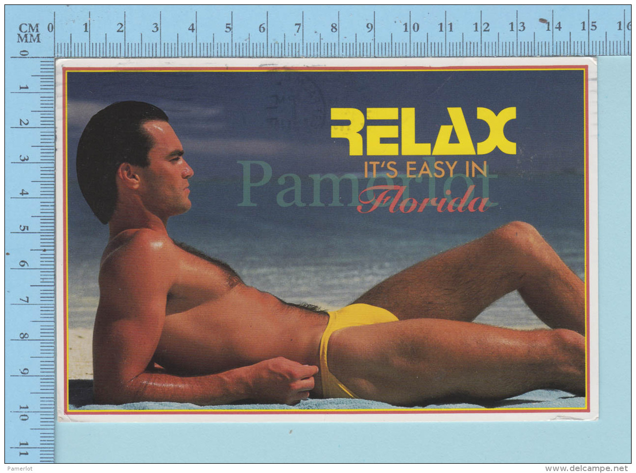 Pin Ups Men Gay  -Relax It's Easy In Florida Post Card Carte Postale - Pin-Ups