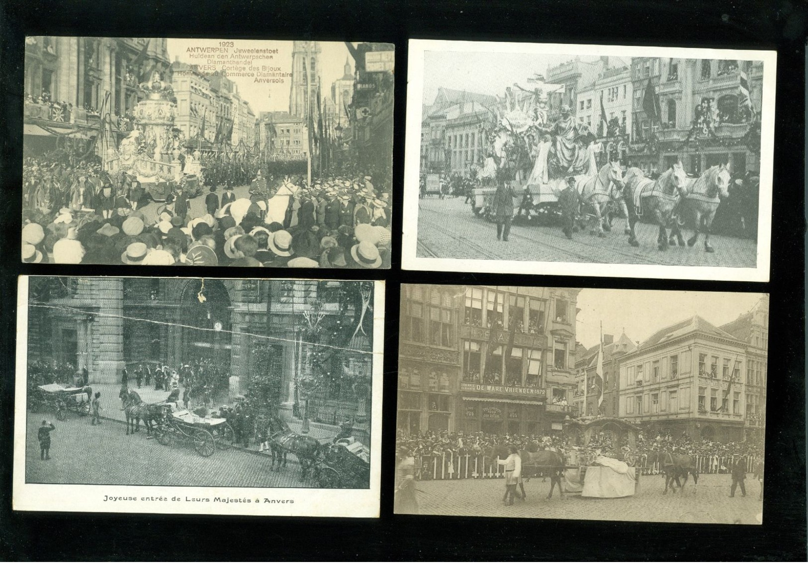 Beau lot de 60 cartes postales de Belgique Anvers cortège     Mooi lot van 60 postkaarten van België Antwerpen stoet