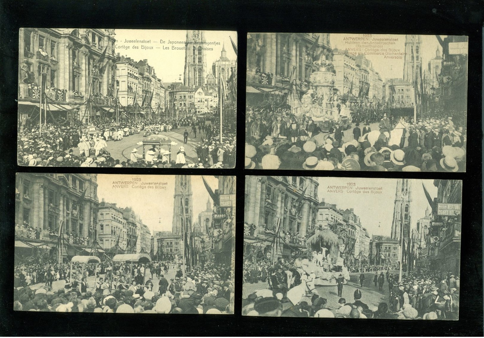 Beau lot de 60 cartes postales de Belgique Anvers cortège     Mooi lot van 60 postkaarten van België Antwerpen stoet